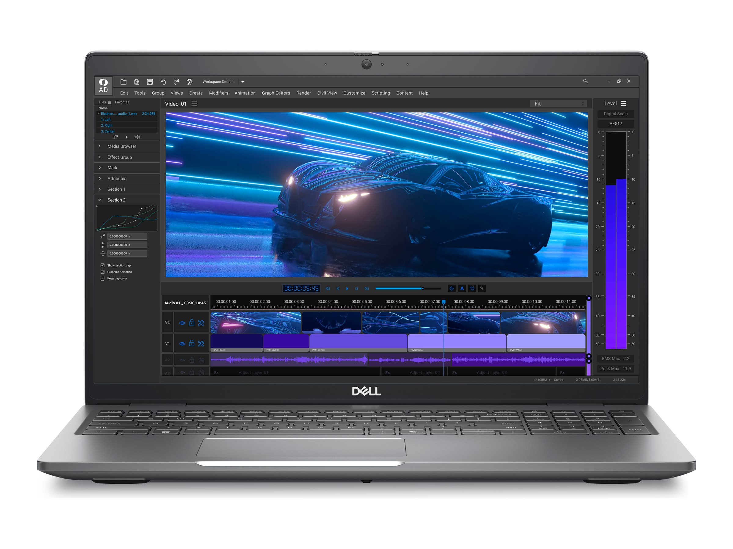 DELL Precision 3591 Ultra 7 165H 39,62cm 15,6Zoll FHD 16GB 512GB SSD Nvidia RTX 2000 Ada Cam & Mic 4 Cell WLAN Backlit Kb W11P 3Y BO