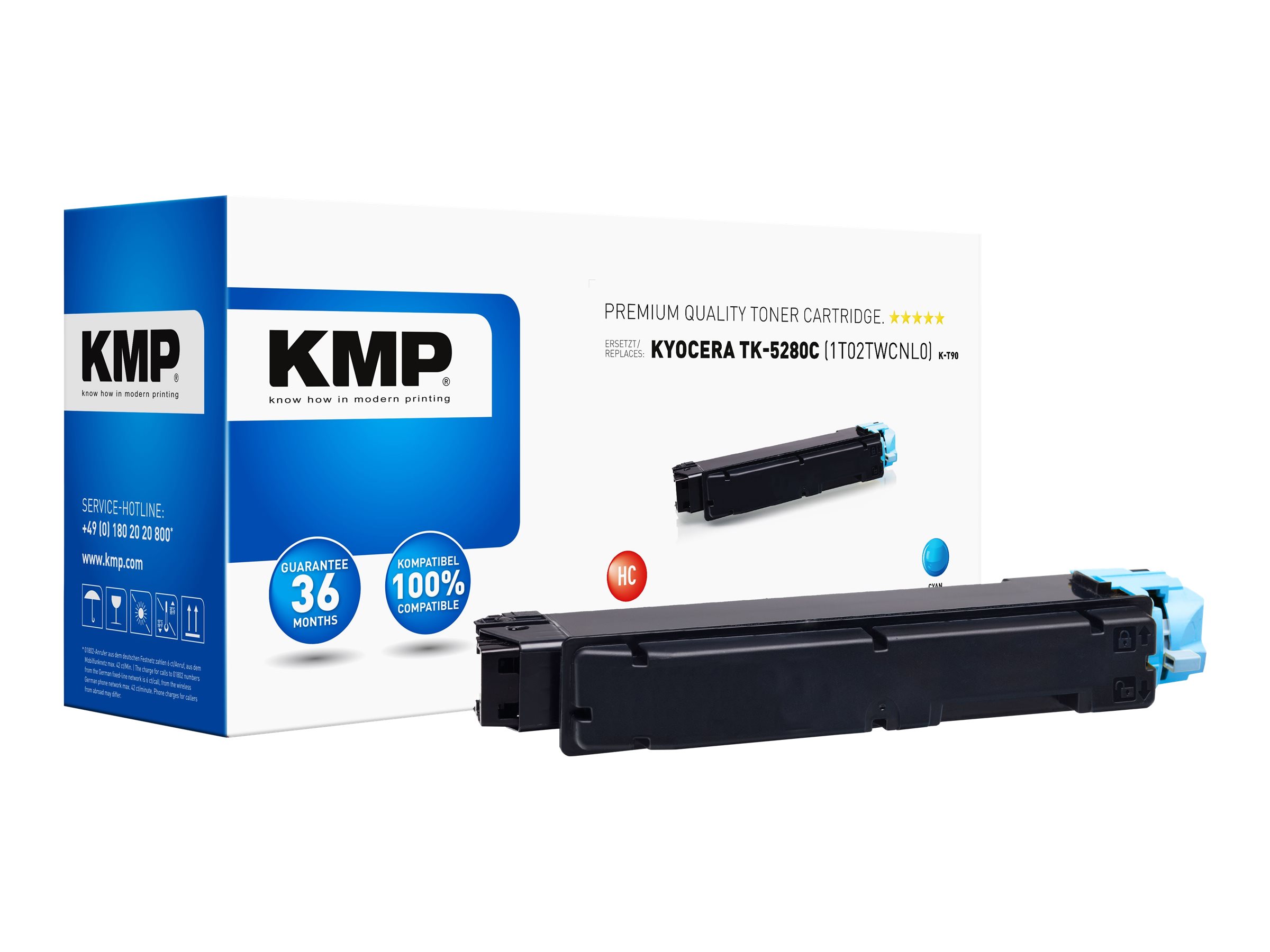 KMP K-T90 cyan Toner kompatibel zu KYOCERA TK-5280C KMP K-T90 cyan Toner kompatibel zu KYOCERA TK-5280C