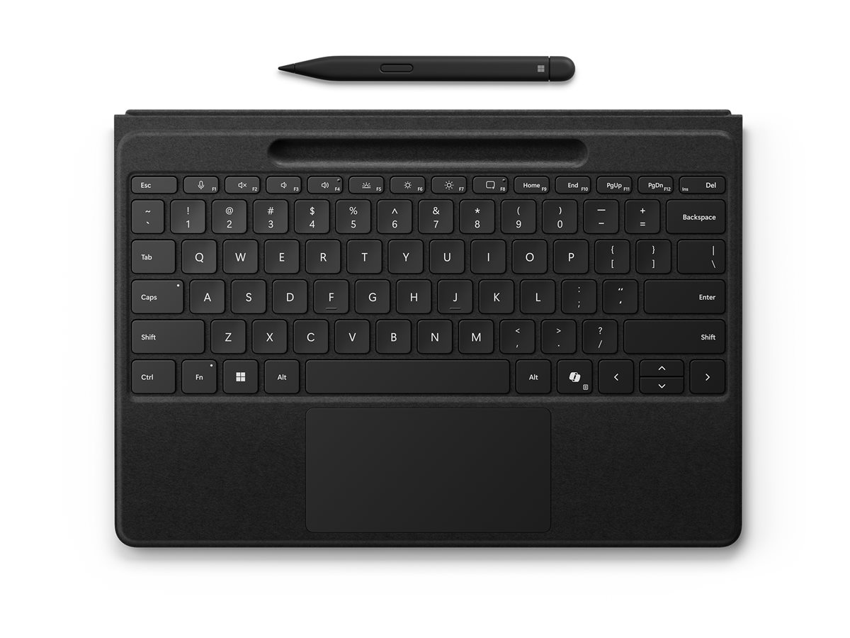 MICROSOFT Surface Pro Flex Keyboard mit Slim Pen Schwarz Projekt Retail (P)