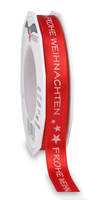 PRAeSENT Geschenkband Satin Babel matt rot 15,0 mm x 20,0 m