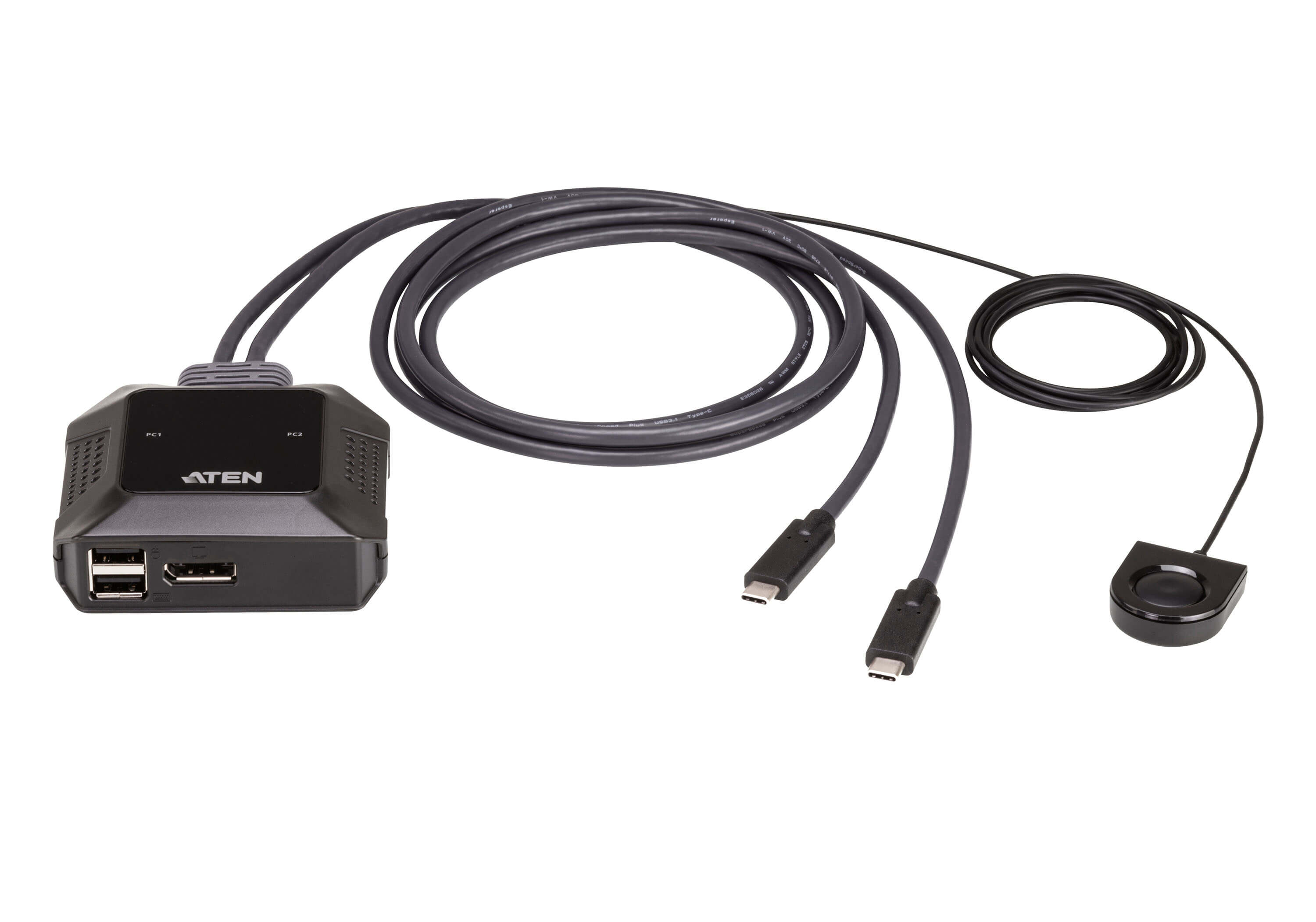 ATEN 2Port 4K DisplayPort USBC Kabel KVM Switch