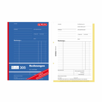 Herlitz Rechnungsbuch A5 305 2x40 Blatt FSC