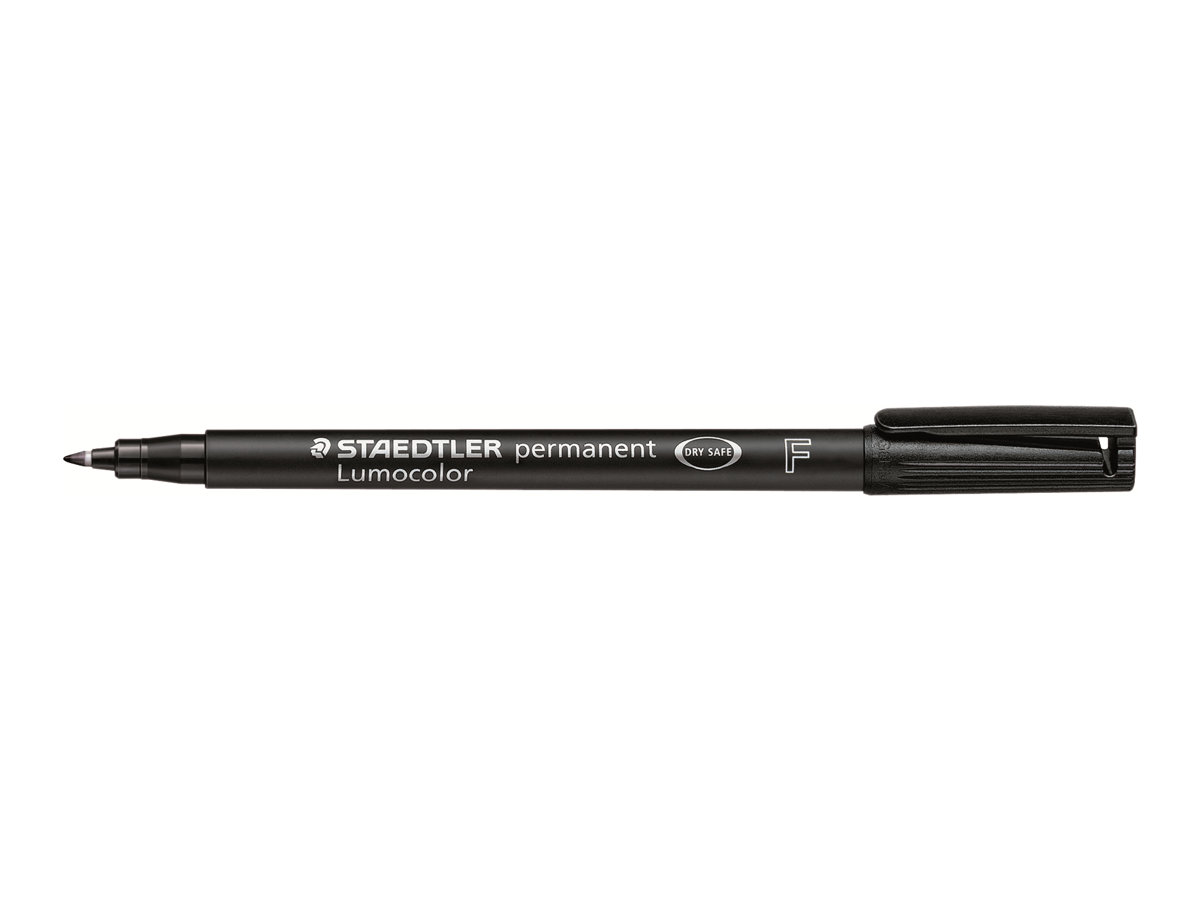 10 STAEDTLER Lumocolor Folienstifte schwarz 0,6 mm permanent