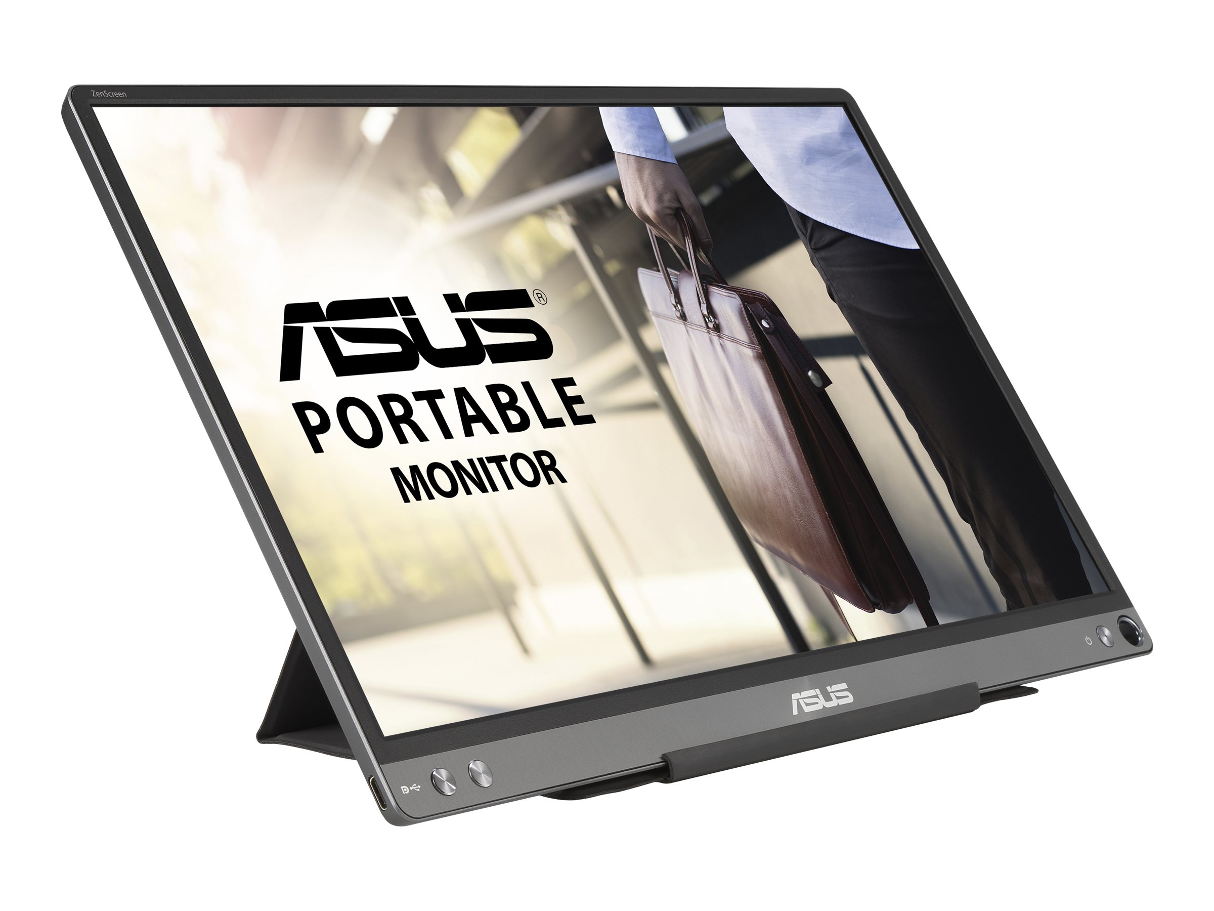 ASUS ZenScreen MB16ACE 39,62cm 15,6Zoll USB Type-C Portable Monitor FHD 1920x1080 IPS Flicker free Low Blue Light TUV certified