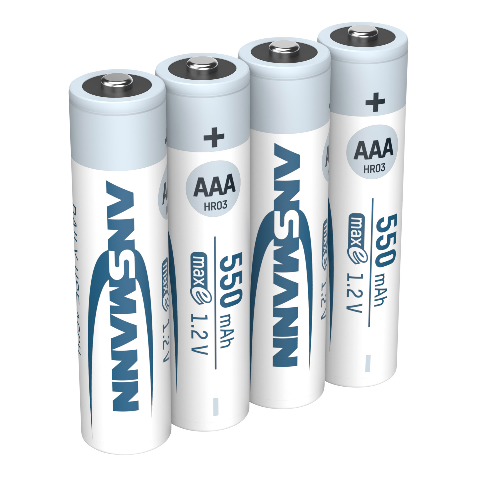 4 ANSMANN Akkus maxE Micro AAA 550 mAh