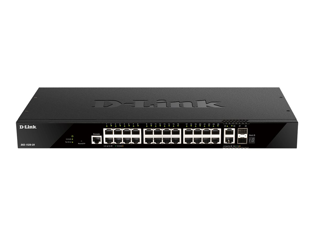 D-Link Switch DGS-1520-28 440mm 24*GE