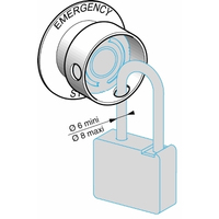 Schneider Electric Teleskopschutzkragen f. Not-Halt/Not-Aus-Taster D: 22