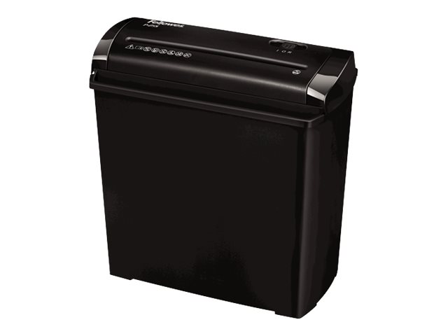 Fellowes Powershred P-25S Aktenvernichter mit Streifenschnitt P-1, 7 mm, bis 5 Blatt, schwarz Fellowes Powershred P-25S Aktenvernichter mit Streifenschnitt P-1, 7 mm, bis 5 Blatt, schwarz