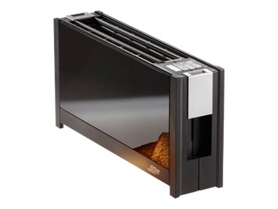 ritter Toaster 630000 volcano 5, schwarz, Langschlitztoaster mit eleganten Glasf