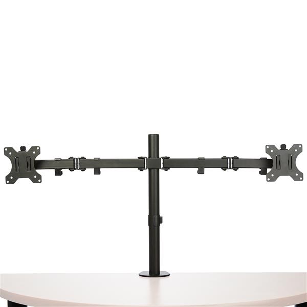 STARTECHCOM Desk Mount Dual Monitor Arm Articulating Premium Desk Clamp Grommet Hole Mount for up to 27inch VESA Monitors