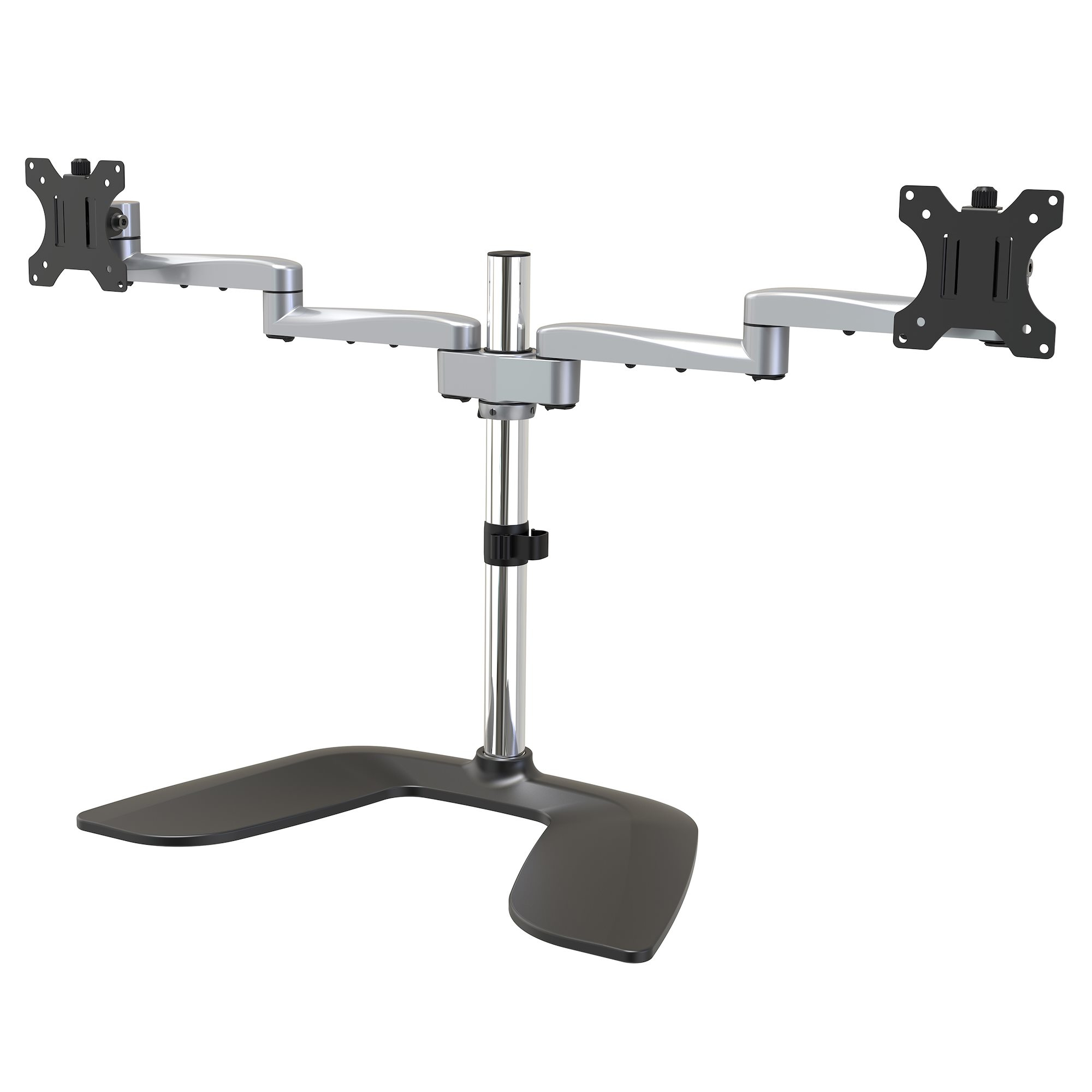 STARTECHCOM Dualmonitor Stand Gelenkarme höhenverstellbar Für VESAMonitore bis 81,28cm 32Zoll Stahl Aluminium