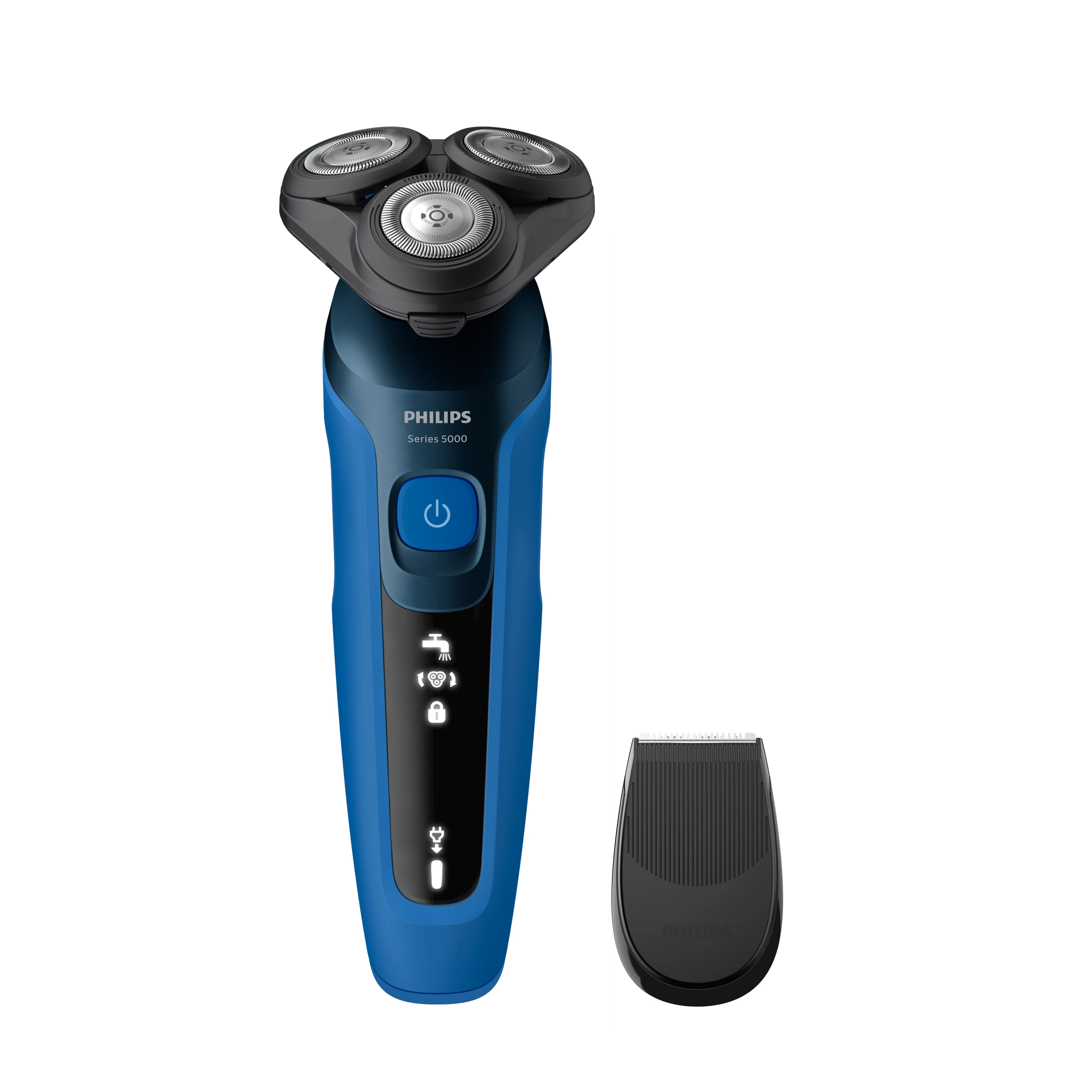 Philips Shaver Series 5000 (S5466/17) Wet & Dry Rasierer, schwarz/blau