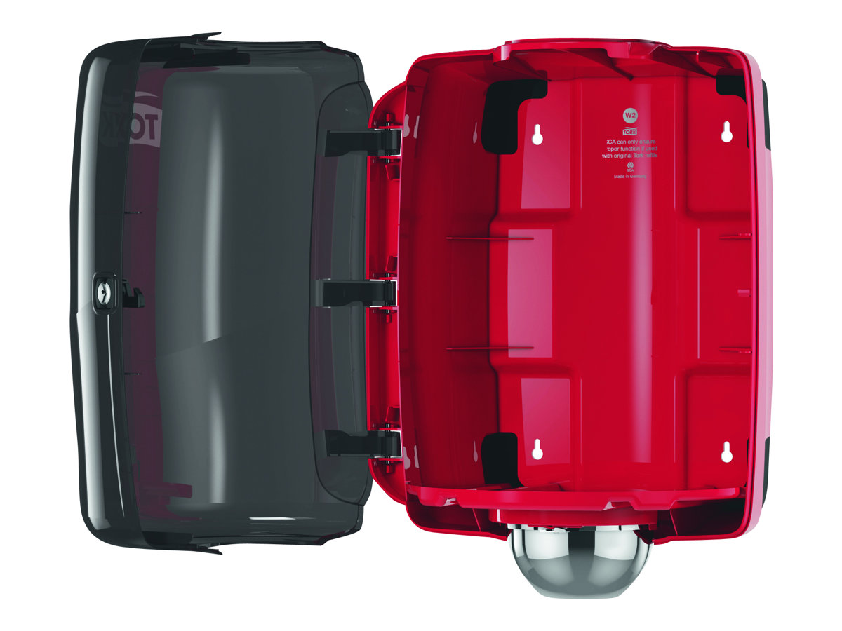TORK Putztuchspender Performance W2 653008 schwarz, rot Kunststoff TORK Putztuchspender Performance W2 653008 schwarz, rot Kunststoff