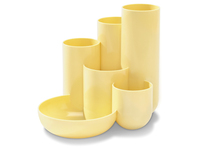 HAN Schreibtisch-Organizer CAMPUS pastellgelb Polystyrol 6 Faecher 13,1 x 15,4 x 13,7 cm