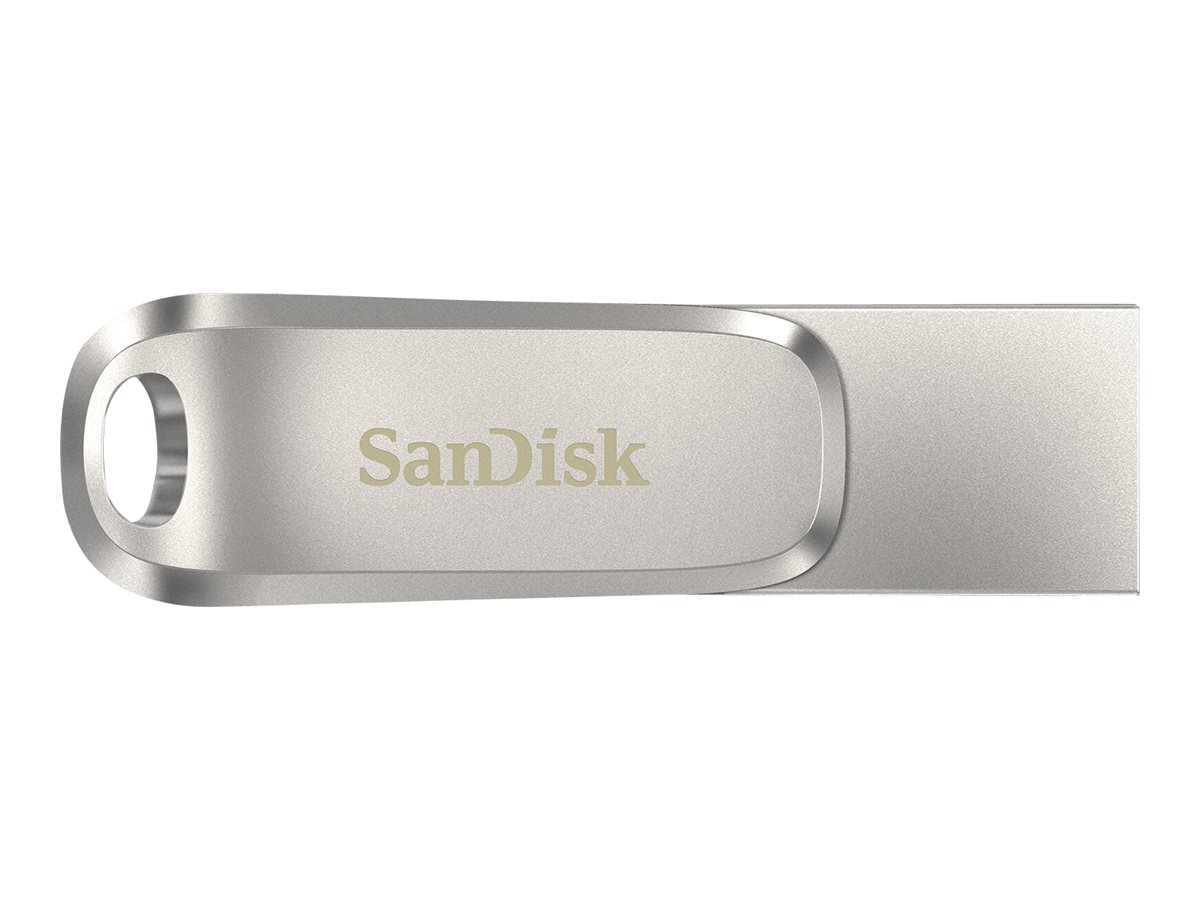 SanDisk USB-Stick Ultra Dual Drive Luxe Type-C silber 64 GB