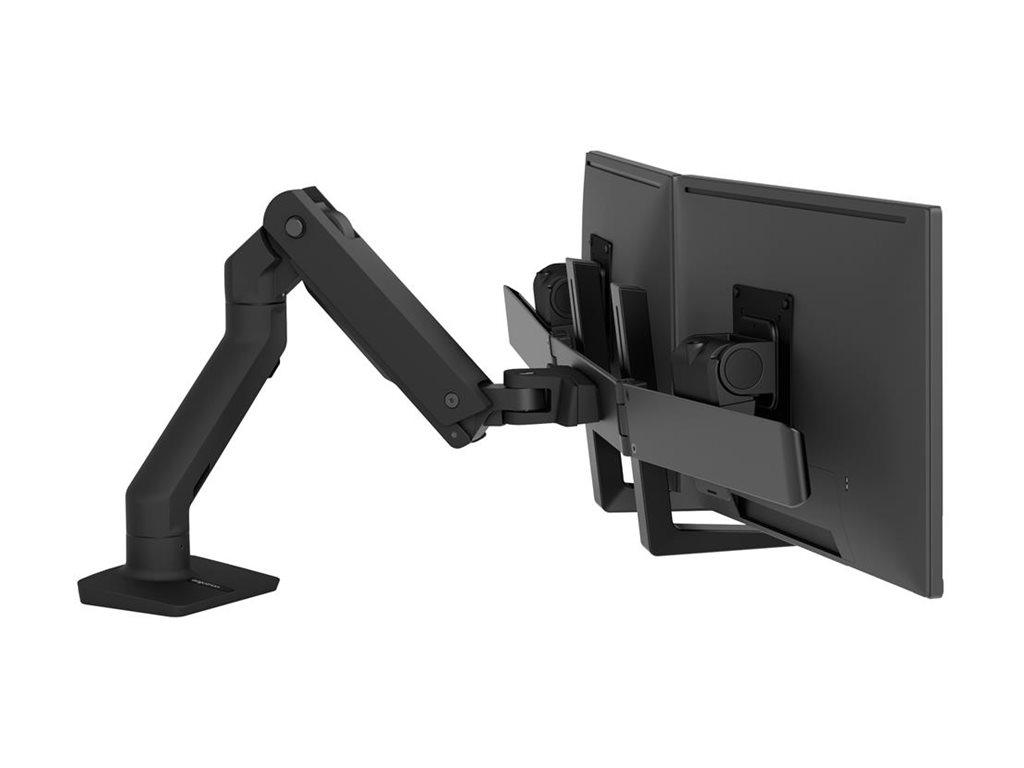 ERGOTRON HX Dual Monitor Arm in schwarzer Tischhalterung für Monitore bis 7,9kg