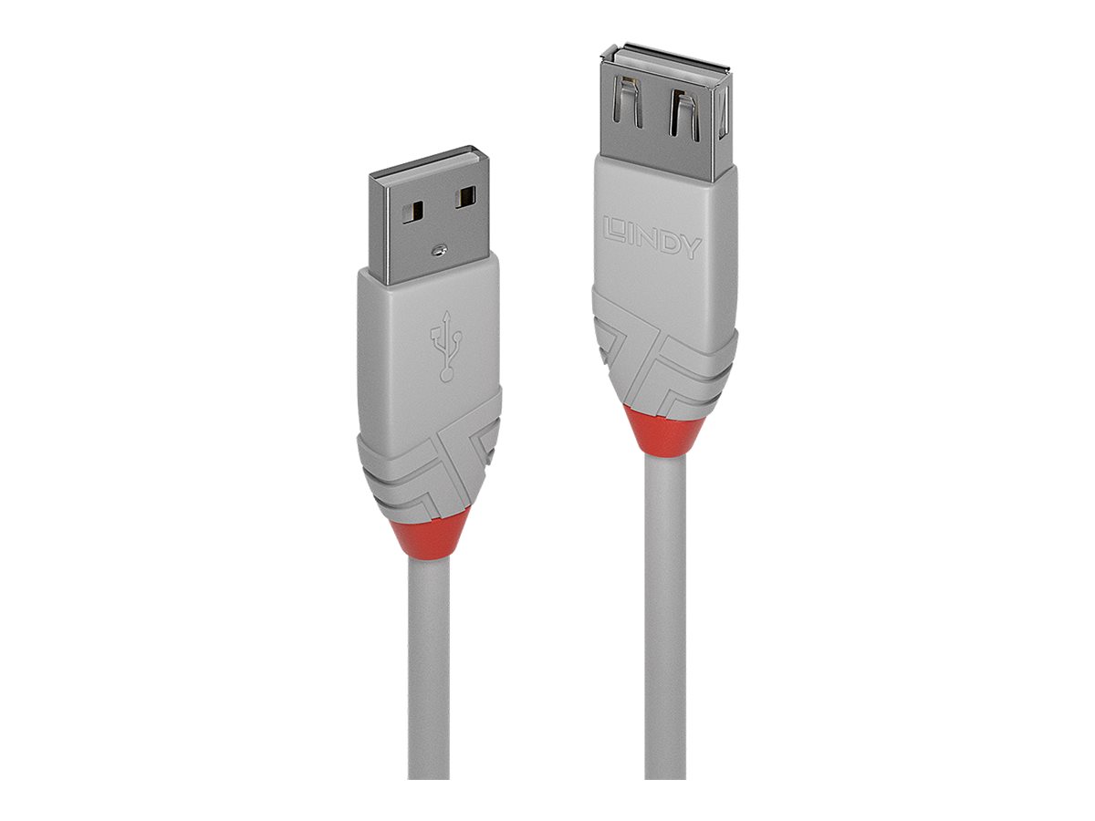 LINDY 1m USB 2.0 Typ A Verlaengerungskabel Anthra Line 480 Mbit/s LINDY 1m USB 2.0 Typ A Verlaengerungskabel Anthra Line 480 Mbit/s