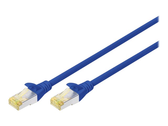 DIGITUS CAT 6A S-FTP Patchkabel Cu LSZH AWG 27/7 Laenge 2m 10 Stueck Farbe Blau