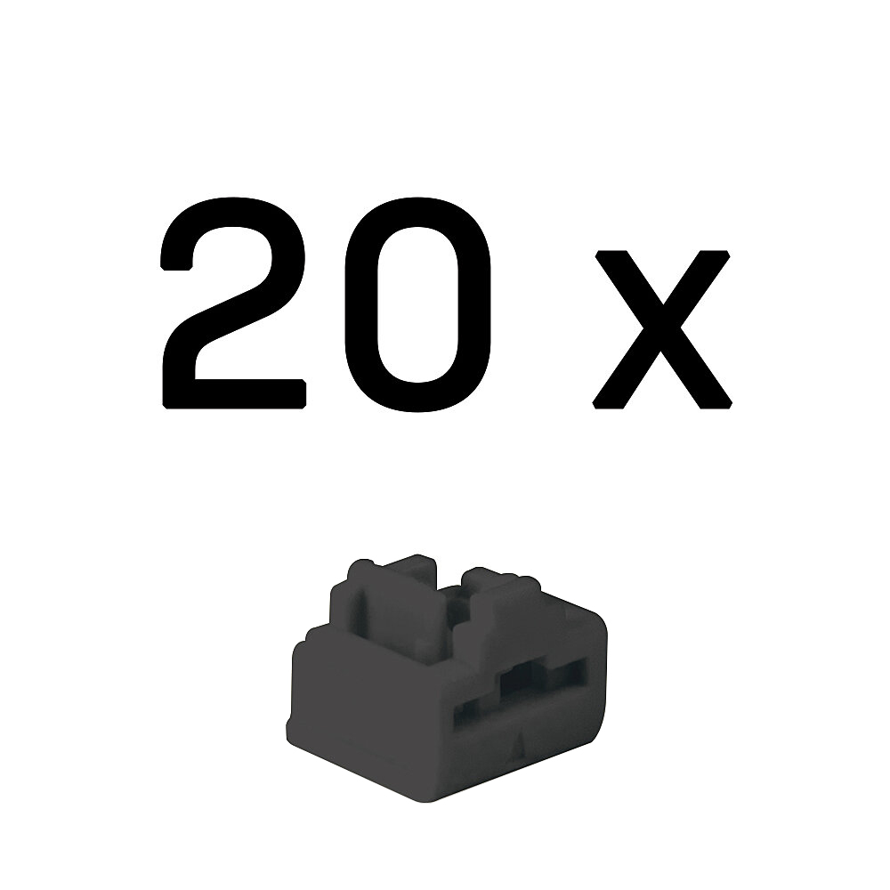 Lindy LAN‑Portblocker Schwarz 20 Stück