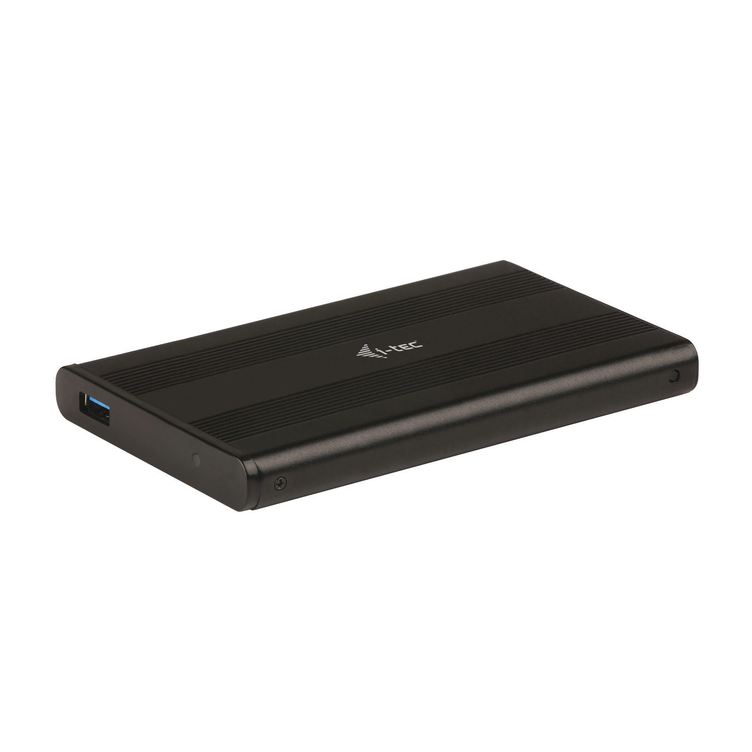 ITEC USB 30 Advance MySafe AluBasic Gehaeuse 6,4cm 2,5Zoll SATA HDD Festplattengehaeuse extern SuperSpeed schwarz Aluminium
