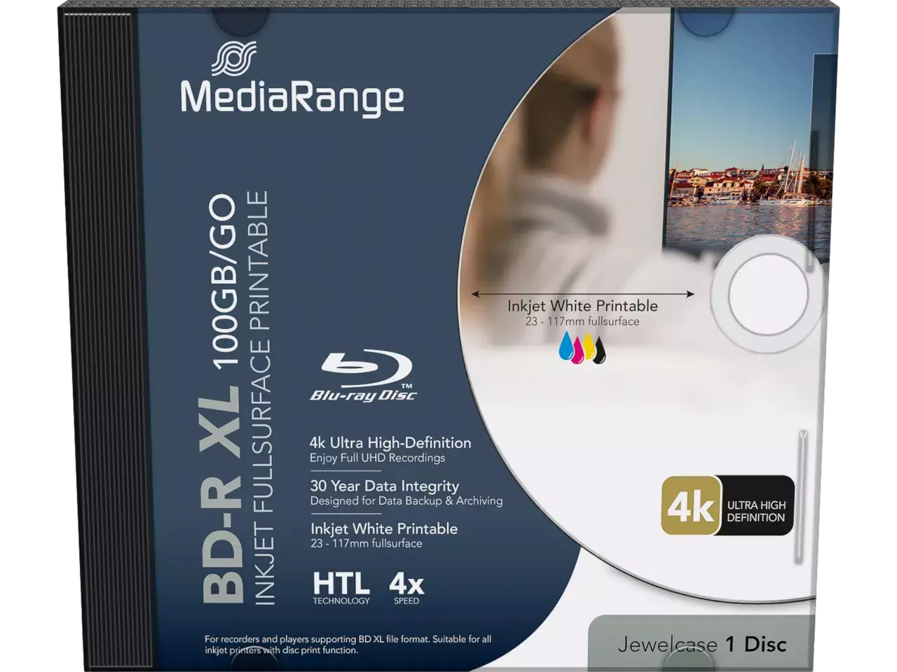 MEDIARANGE BD-R XL 100GB 4x bedruckbar
