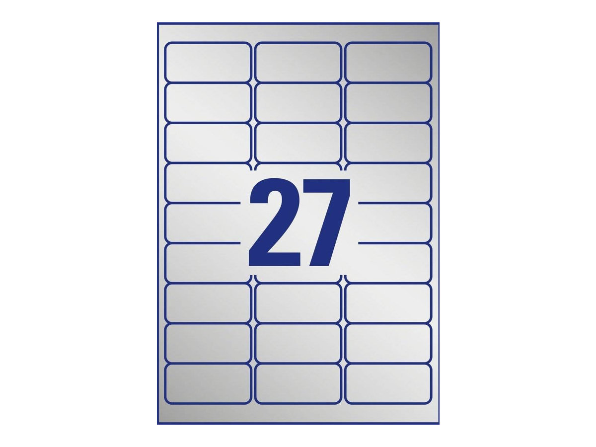 216 AVERY Zweckform Typenschildetiketten L6011-8 silber 63,5 x 29,6 mm