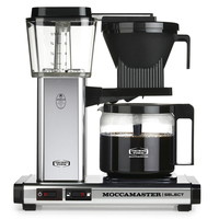 Moccamaster 53970 KBG Select, Kaffeefiltermaschine, Polished Silver, 1.25 L