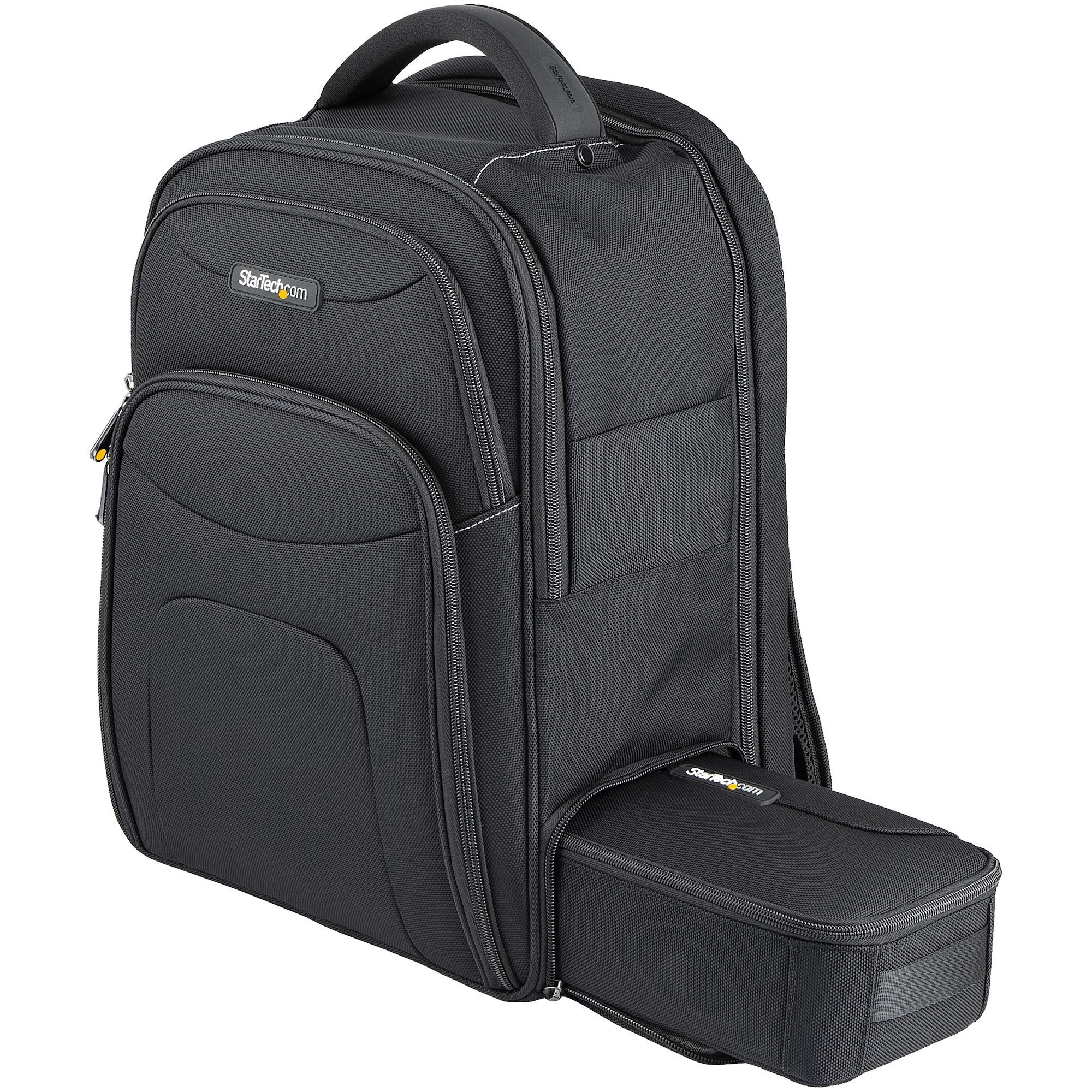 STARTECHCOM 39,62cm 15,6Zoll Laptop Rucksack mit abnehmbarer Zubehoertasche Ergonomischer IT Rucksack fuer IT TechnikerProfi
