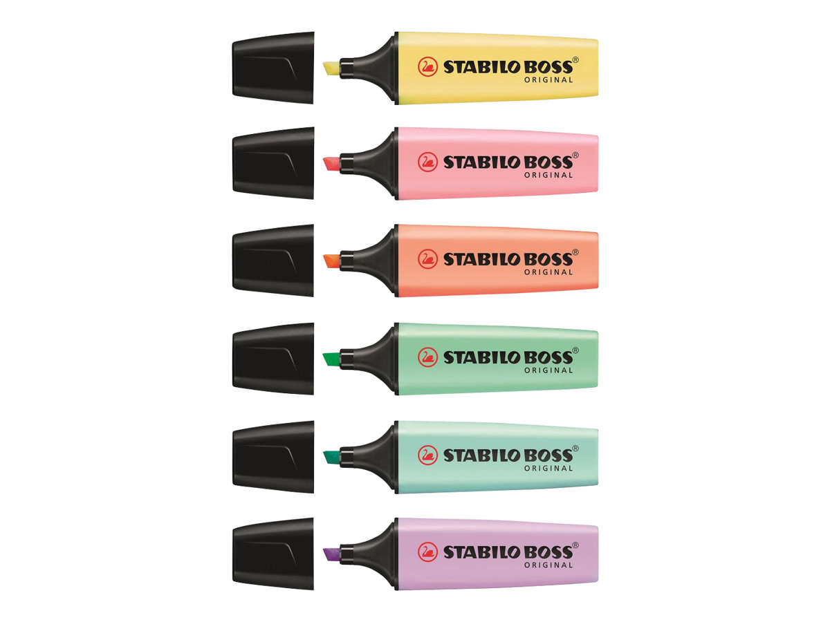 STABILO BOSS ORIGINAL Textmarker farbsortiert, 6 St.