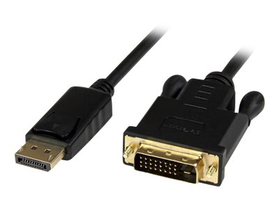 StarTech.com DisplayPort auf DVI Kabel 1,8m - Stecker/Stecker - DP zu DVI Adapter/ Konverter - 1920x1200 / 1080p - Schwarz - Videokabel - 1.8 m