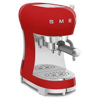 Smeg ECF02RDEU Siebtraeger Espresso-/Kaffemaschine Rot,