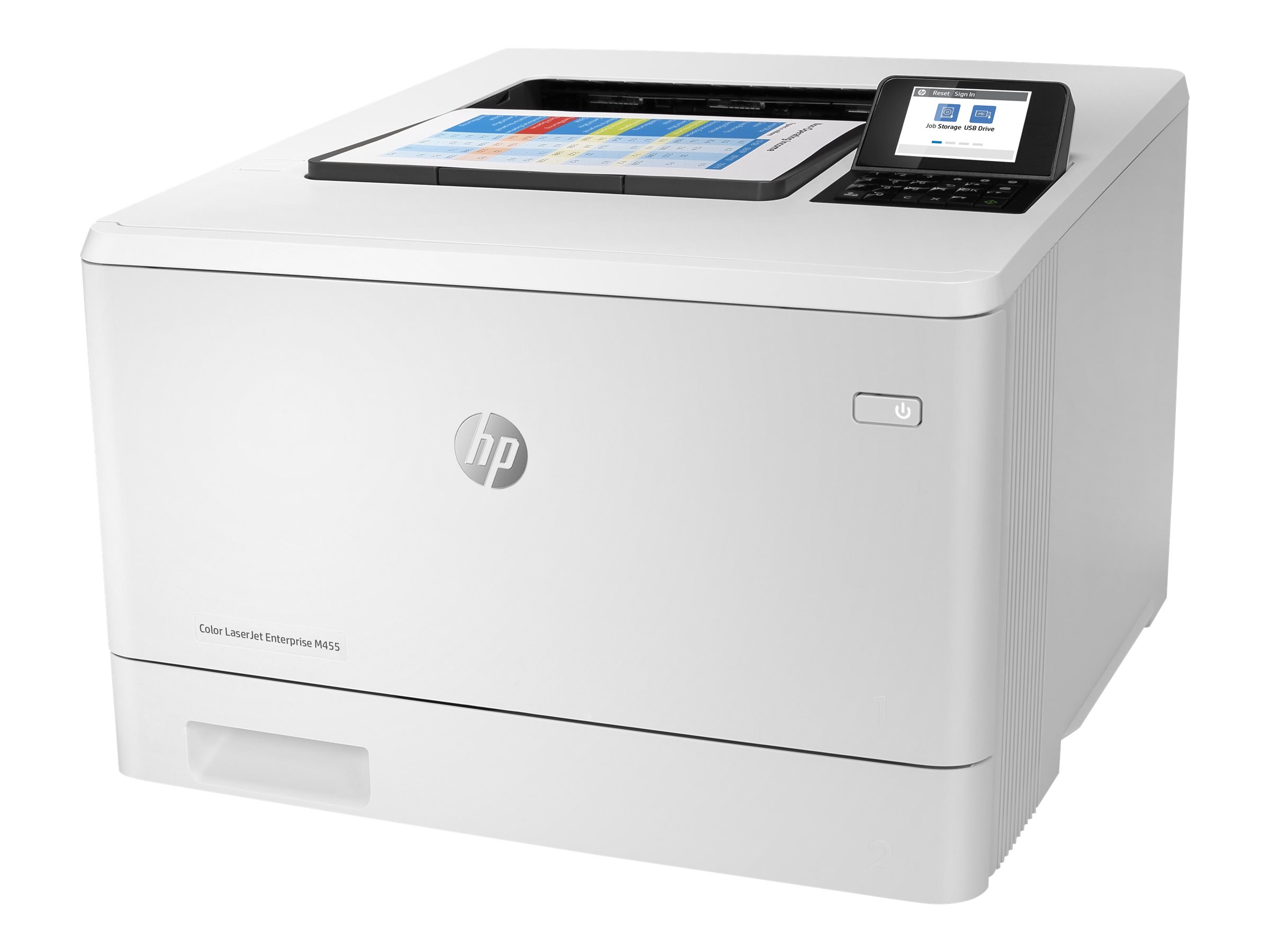 HP Color LaserJet Enterprise M455dn Printer colour Duplex laser A4 600x600dpi 27ppm mono 27ppm colour 300sheets USB LAN HP Color LaserJet Enterprise M455dn Printer colour Duplex laser A4 600x600dpi 27ppm mono 27ppm colour 300sheets USB LAN