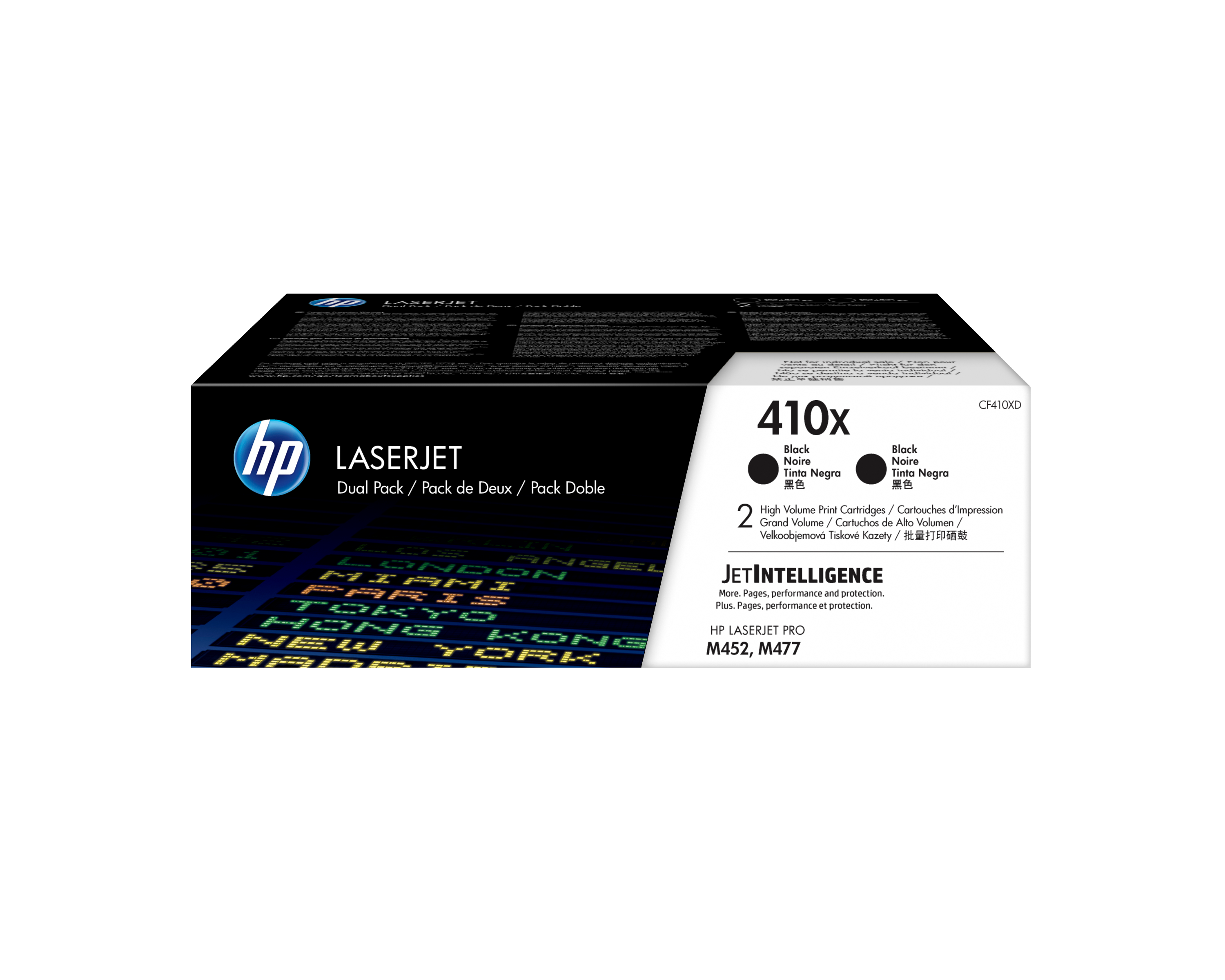 HP 410X CF410XD schwarz Tonerkartuschen, 2erSet