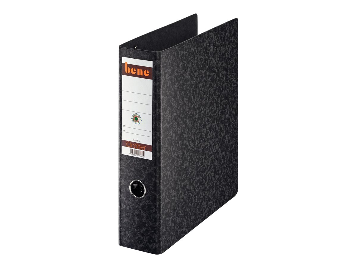 bene Doppelordner schwarz Karton 7,0 cm