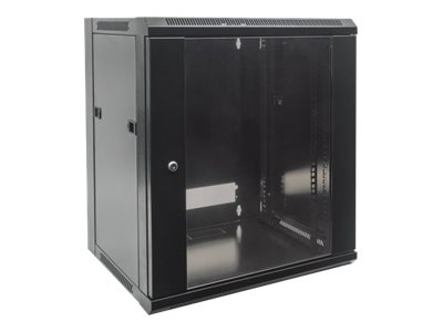 INTELLINET 48,3cm Wandverteiler 12HE 450mm tief 19Zoll BxHxT 635 x 570 x 450 unmontiert schwarz
