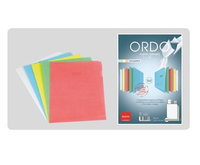 10 ELCO SichthÃ¼llen Ordo transparent DIN A4 farbsortiert glatt 80 g/qm