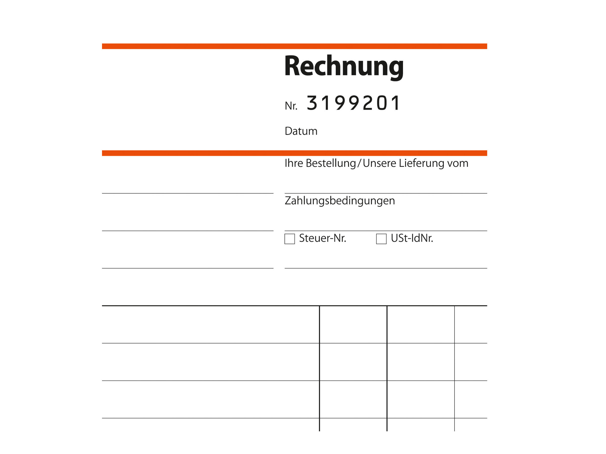 SIGEL Rechnung mit fortlaufenden Nummern Formularbuch SD131, 1 St
