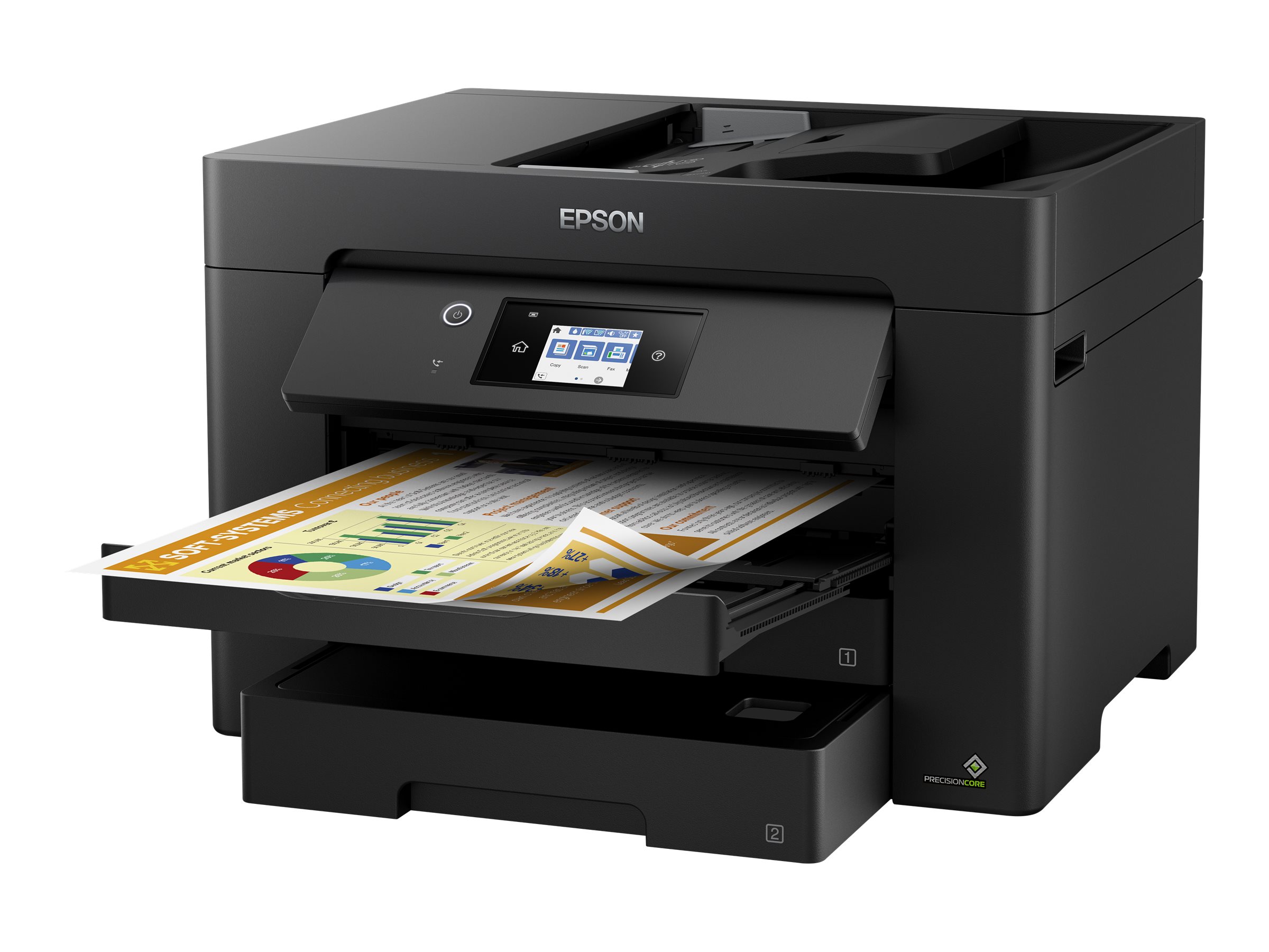 EPSON WorkForce WF-7830DTWF 4 in 1 Tintenstrahl-Multifunktionsdrucker schwarz