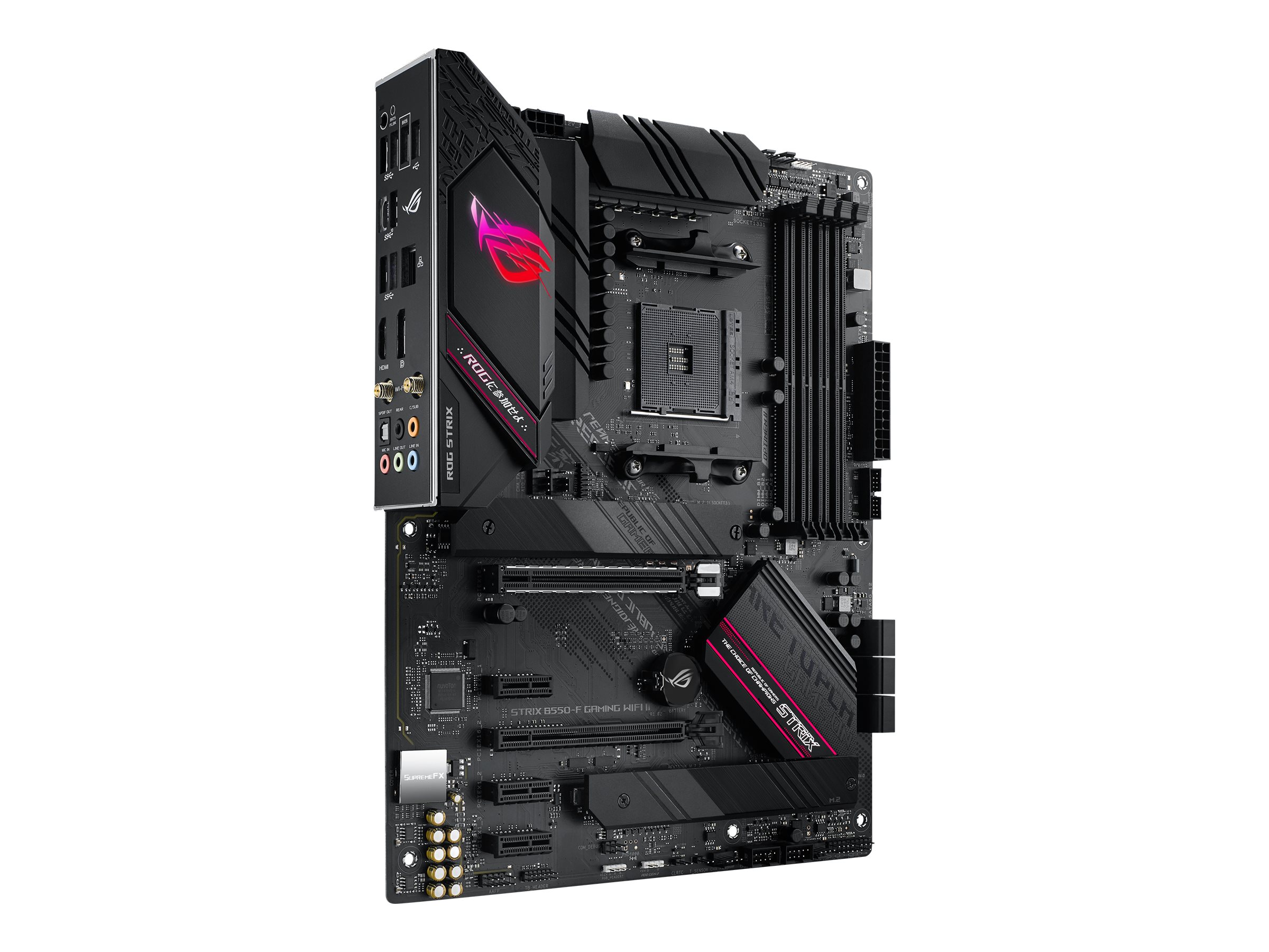 ASUS ROG STRIX B550-F GAMING WIFI II AM4 Socket 4x4DDR 1xHDMI 1xDP 2xM.2 ASUS ROG STRIX B550-F GAMING WIFI II AM4 Socket 4x4DDR 1xHDMI 1xDP 2xM.2