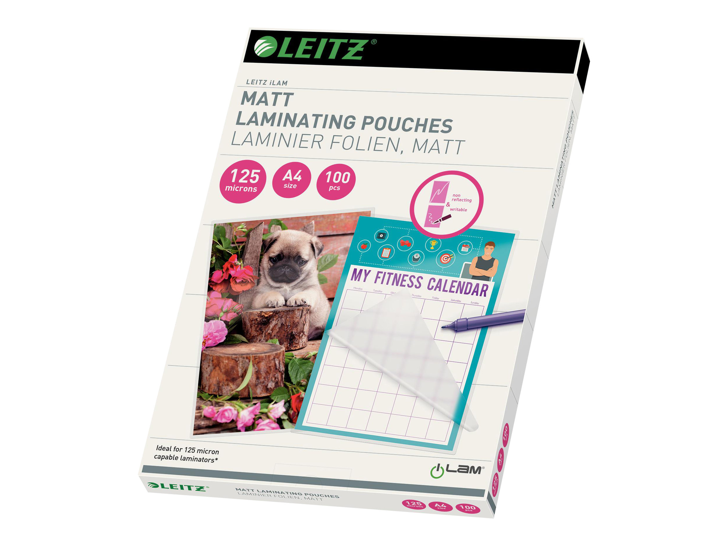 100 LEITZ Laminierfolien matt fÃ¼r A4 125 micron