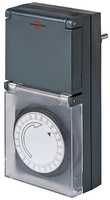 Brennenstuhl Mechanische Zeitschaltuhr MZ 44 DE IP44, schwarz