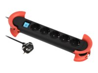 BACHMANN HOOK Indoor 5x Schutzkontakt Kunststoff mit Schalter 5m
