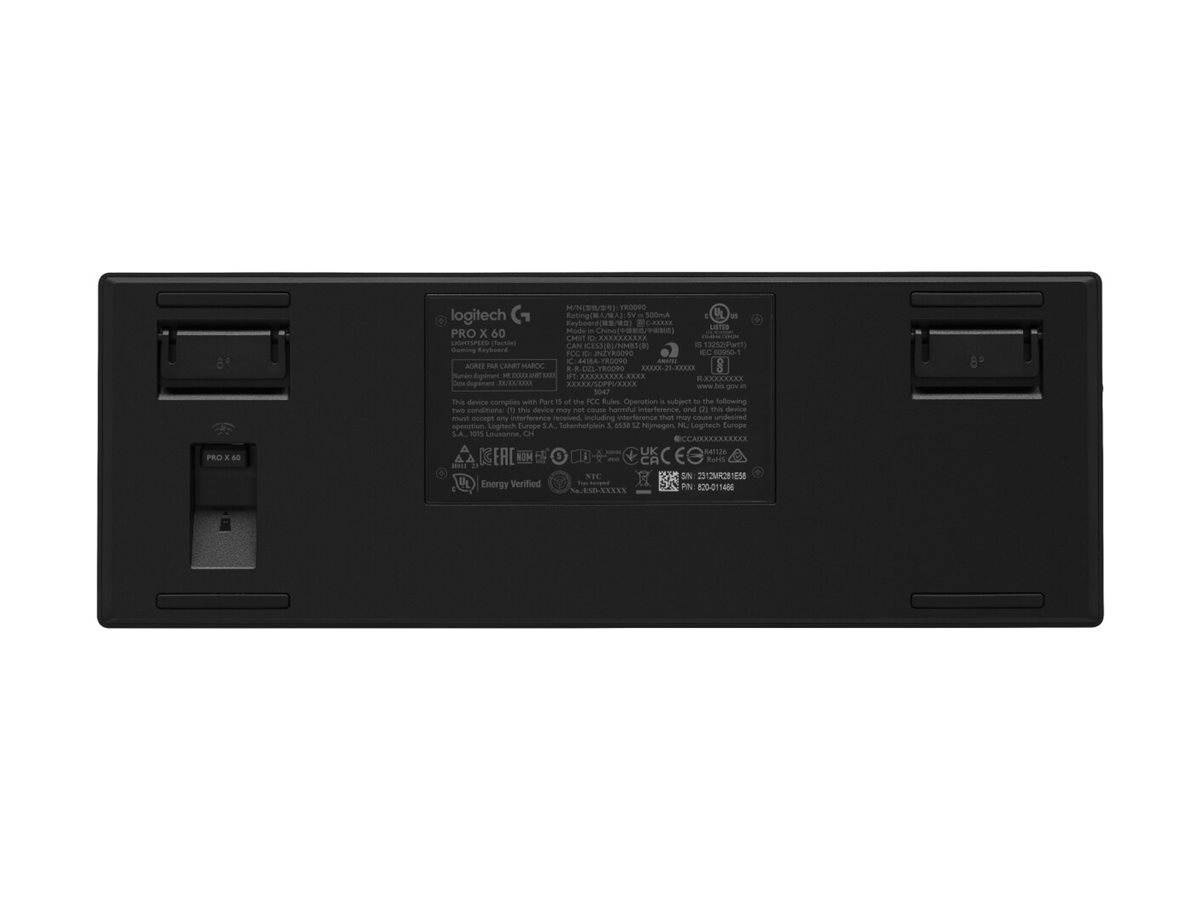 LOGITECH PRO X 60 LIGHTSPEED Wireless Gaming Keyboard Tactile Black (DE)