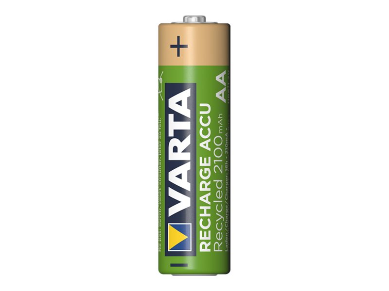 4 VARTA Akkus RECHARGE ACCU Recycled Mignon AA 2.100 mAh 4 VARTA Akkus RECHARGE ACCU Recycled Mignon AA 2.100 mAh