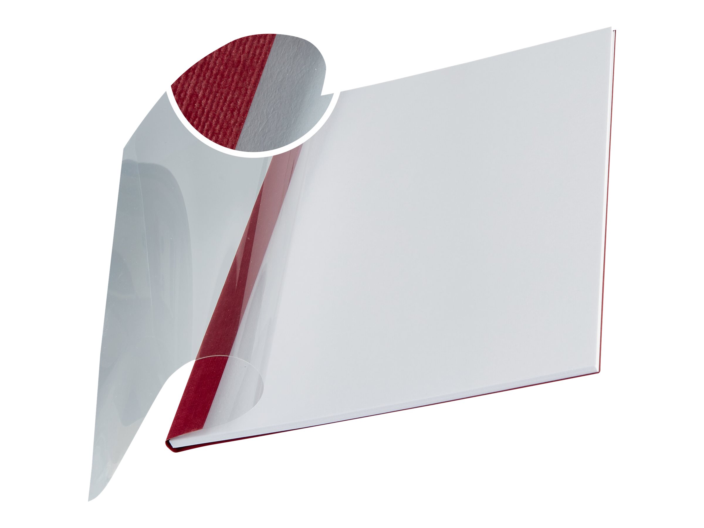 LEITZ Buchbindemappen rot Softcover fuer 15 - 35 Blatt DIN A4, 10 St.