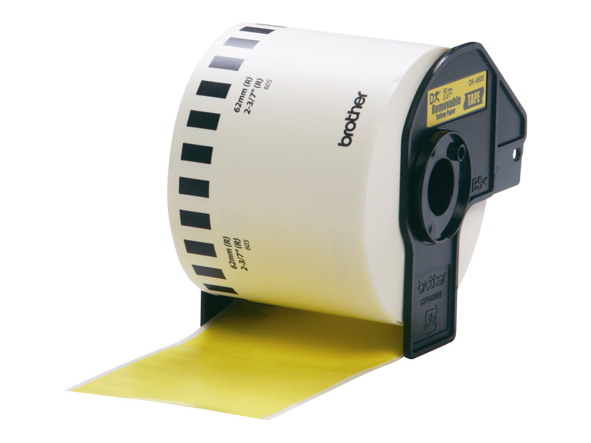 DK44605 BROTHER PT QL550 ETIKETTEN GELB DK44605 BROTHER PT QL550 ETIKETTEN GELB