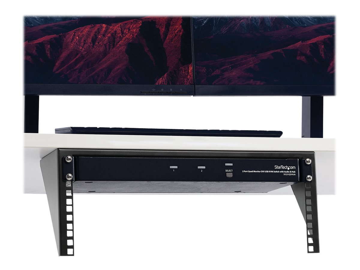 STARTECHCOM 4U 19in Steel Vertical Wall Mount Equipment Rack Bracket