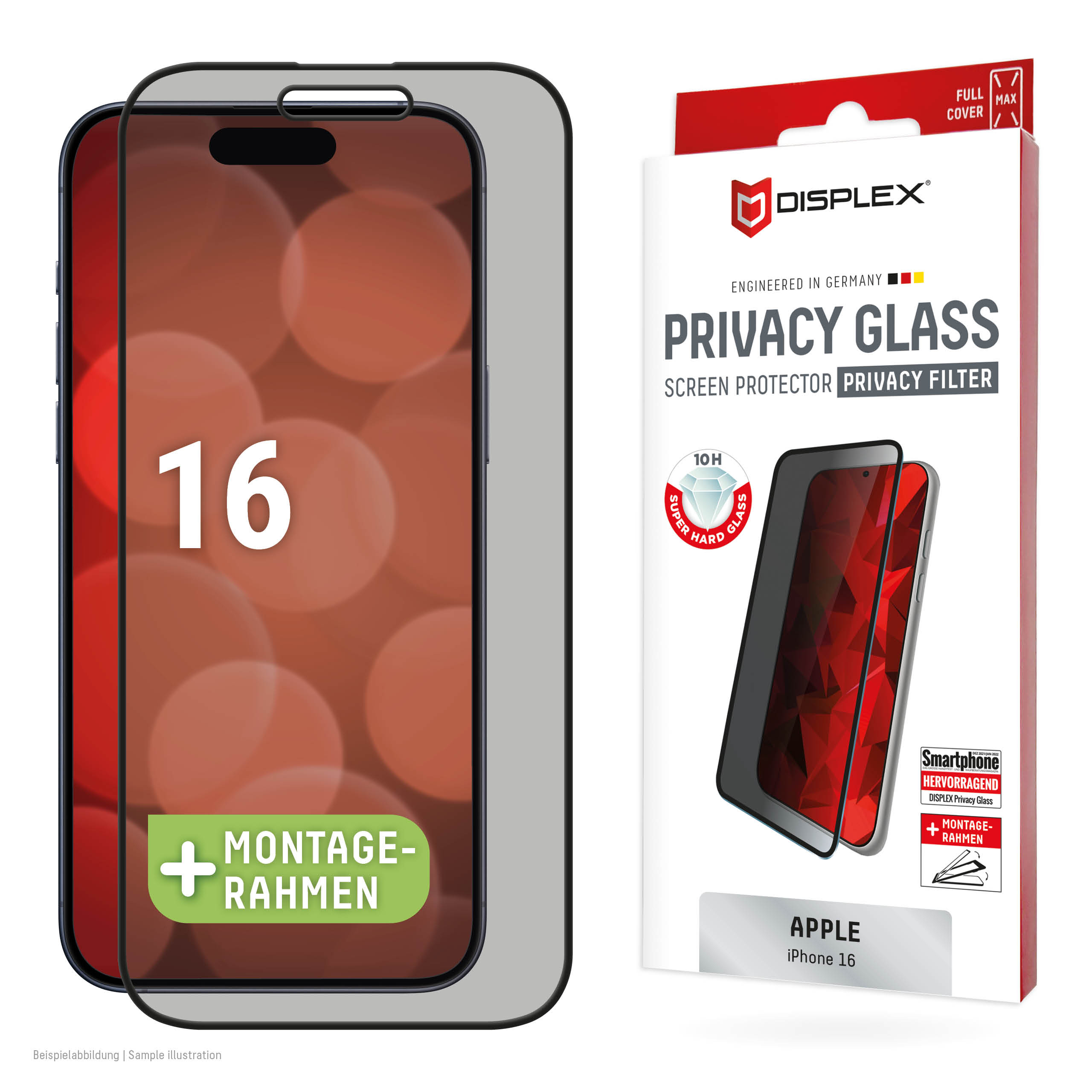 DISPLEX Privacy Glass FC iPhone 16 DISPLEX Privacy Glass FC iPhone 16