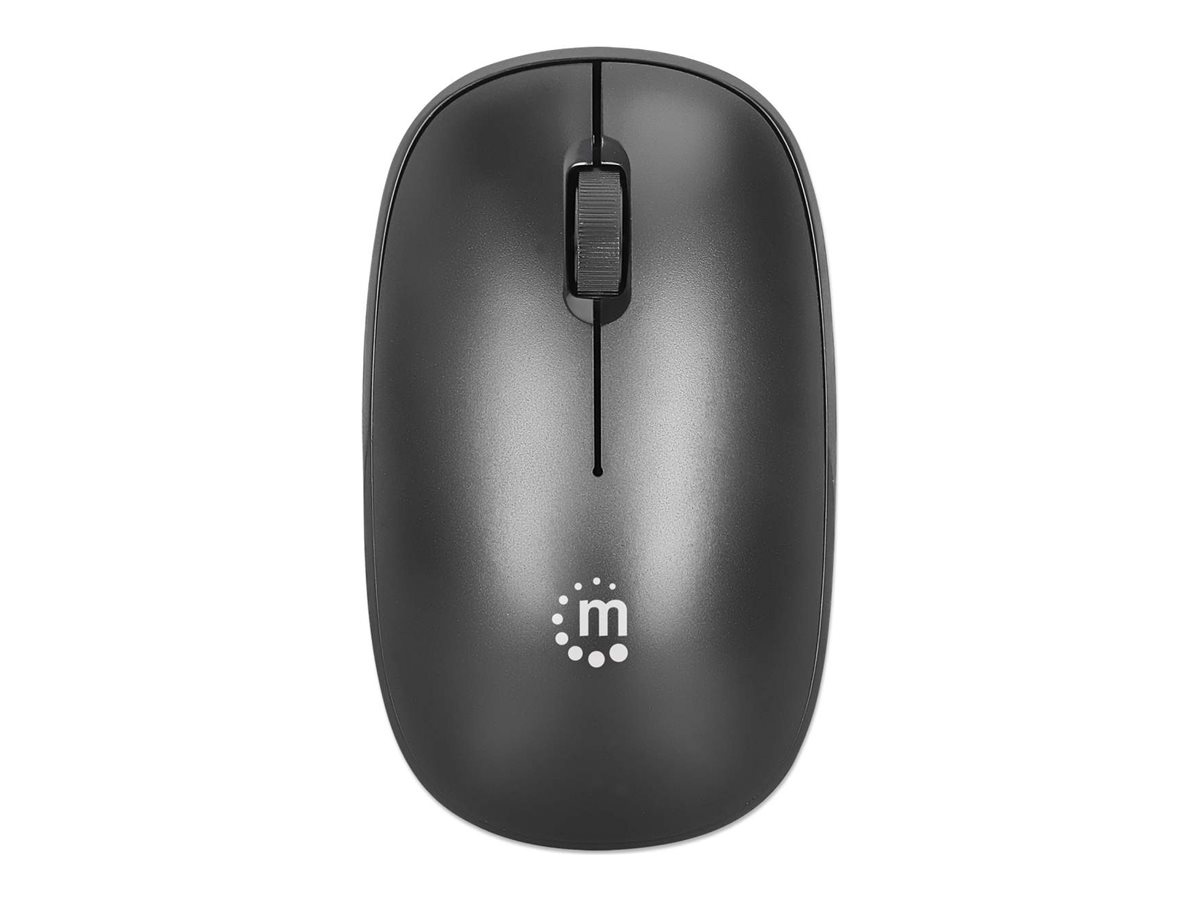 MANHATTAN MW3050 Kabellose USB-Maus USB-A Nanoempfänger drei Tasten plus Mausrad 1200dpi optisch für Links- und Rechtshänder schwarz MANHATTAN MW3050 Kabellose USB-Maus USB-A Nanoempfänger drei Tasten plus Mausrad 1200dpi optisch für Links- und Rechtshänder schwarz