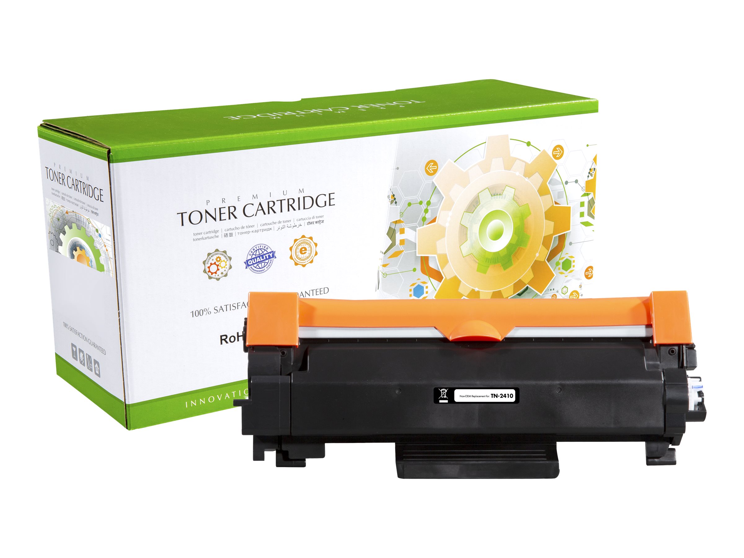 STATIC Toner cartridge compatible with Brother TN2410BK black remanufactured 1200 pages